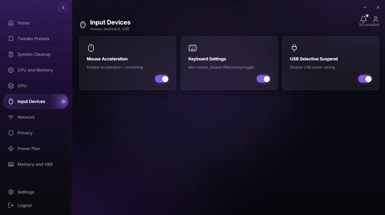 DuckyTech input device tweaks